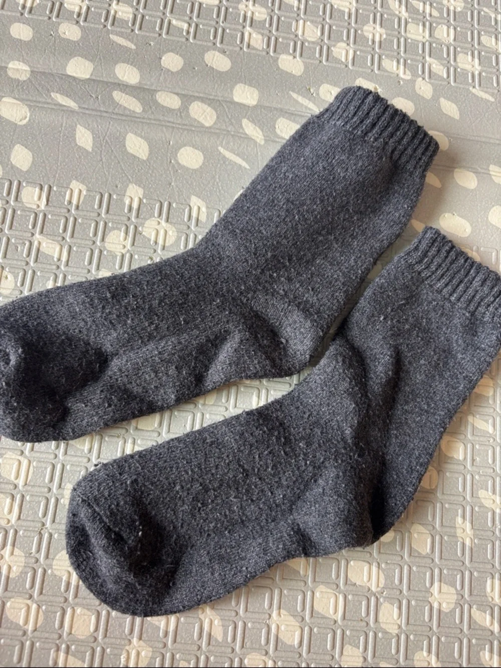 Dark Grey Crew Socks